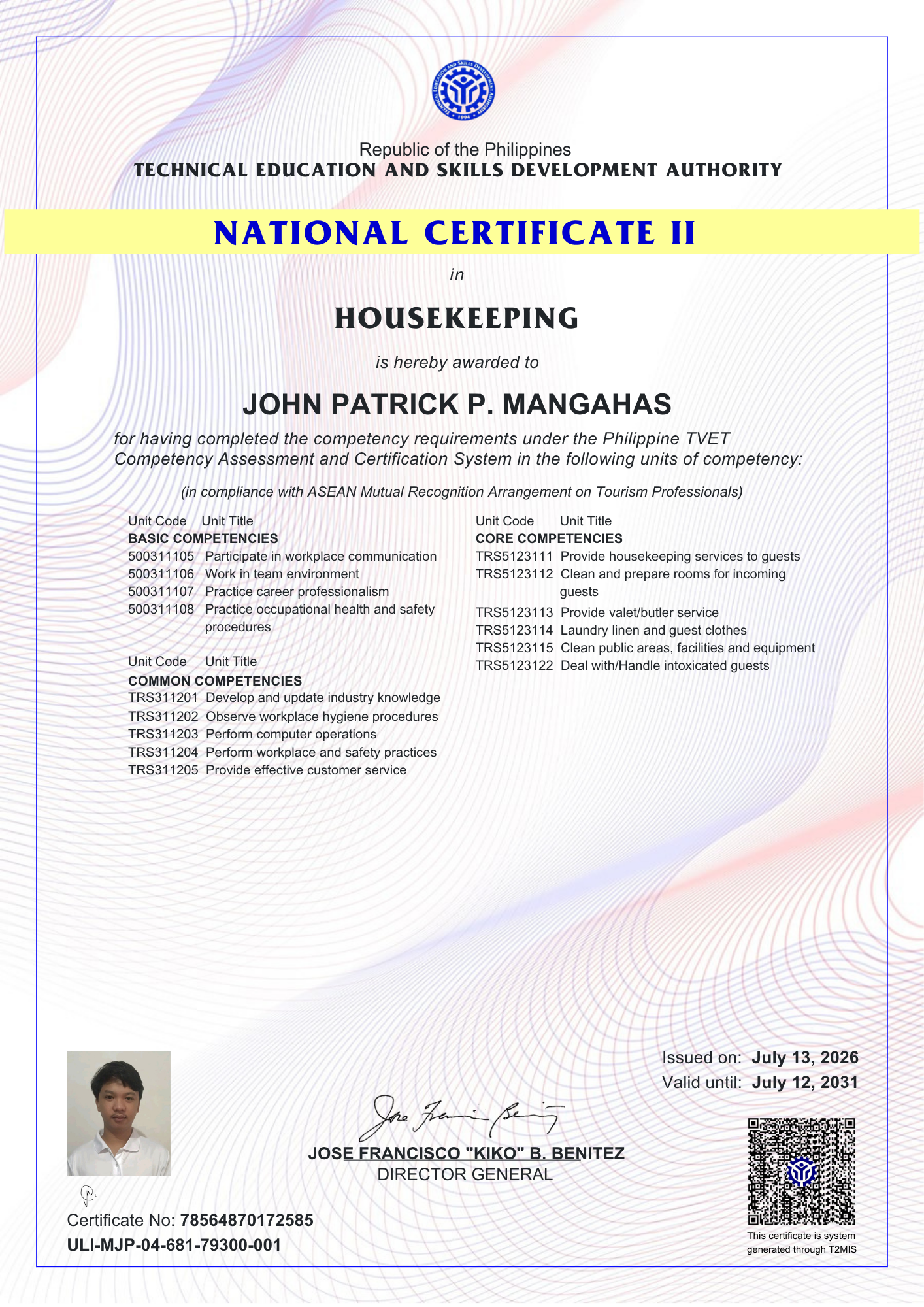 Certificate Banner 5